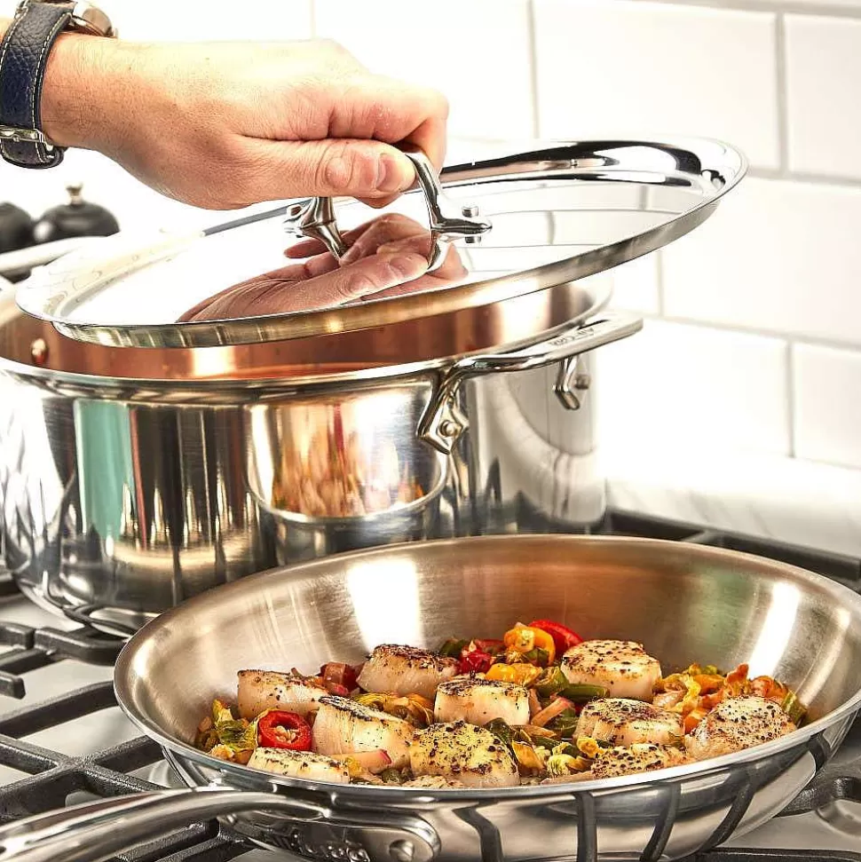 All-Clad Cookware Sets<D3 Everyday Stainless 3-Ply Bonded Cookware, 5 Piece Set