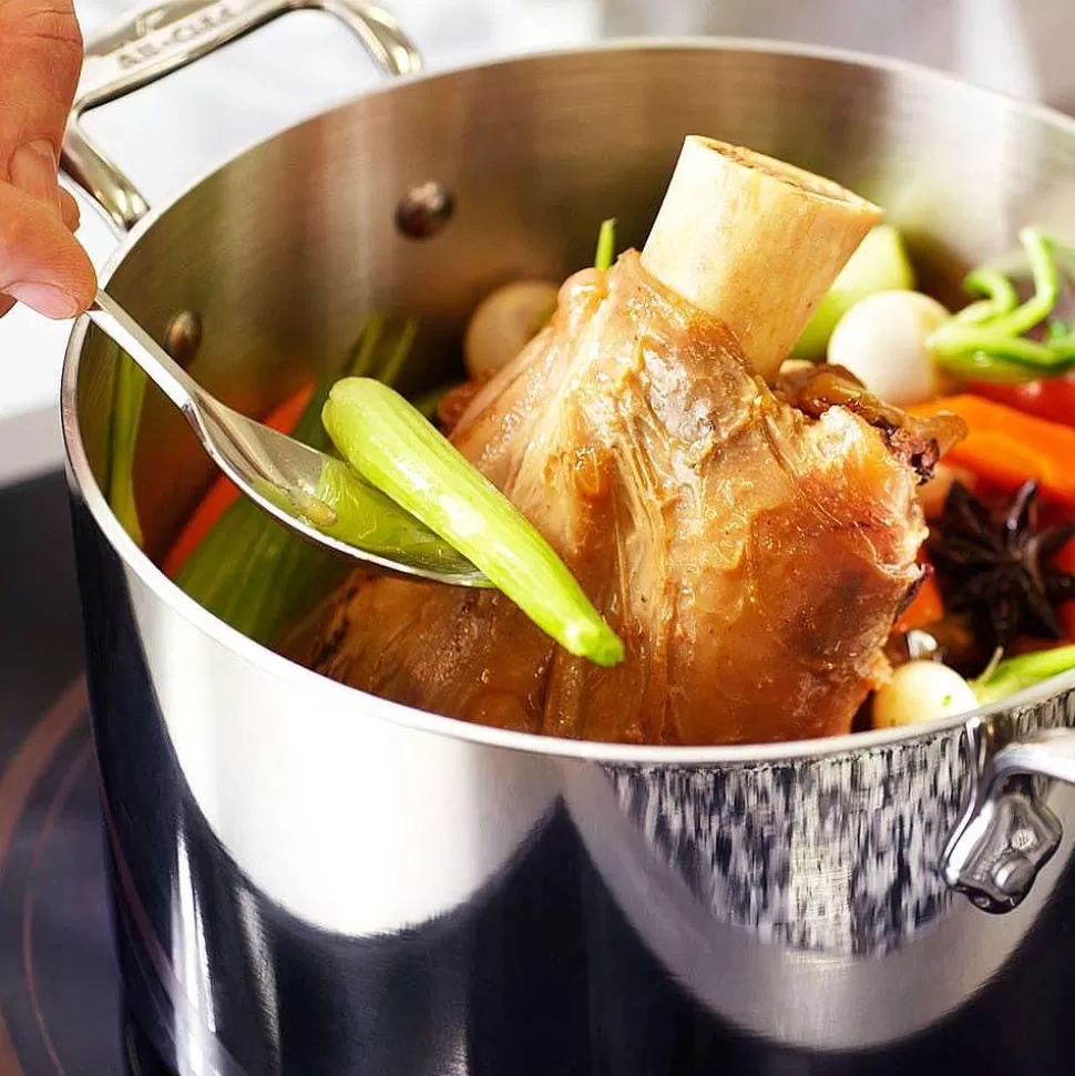 All-Clad Soups & Stockpots<D3 Stainless 3-Ply Bonded Cookware, Mini Casserole With Lid, 1 Quart