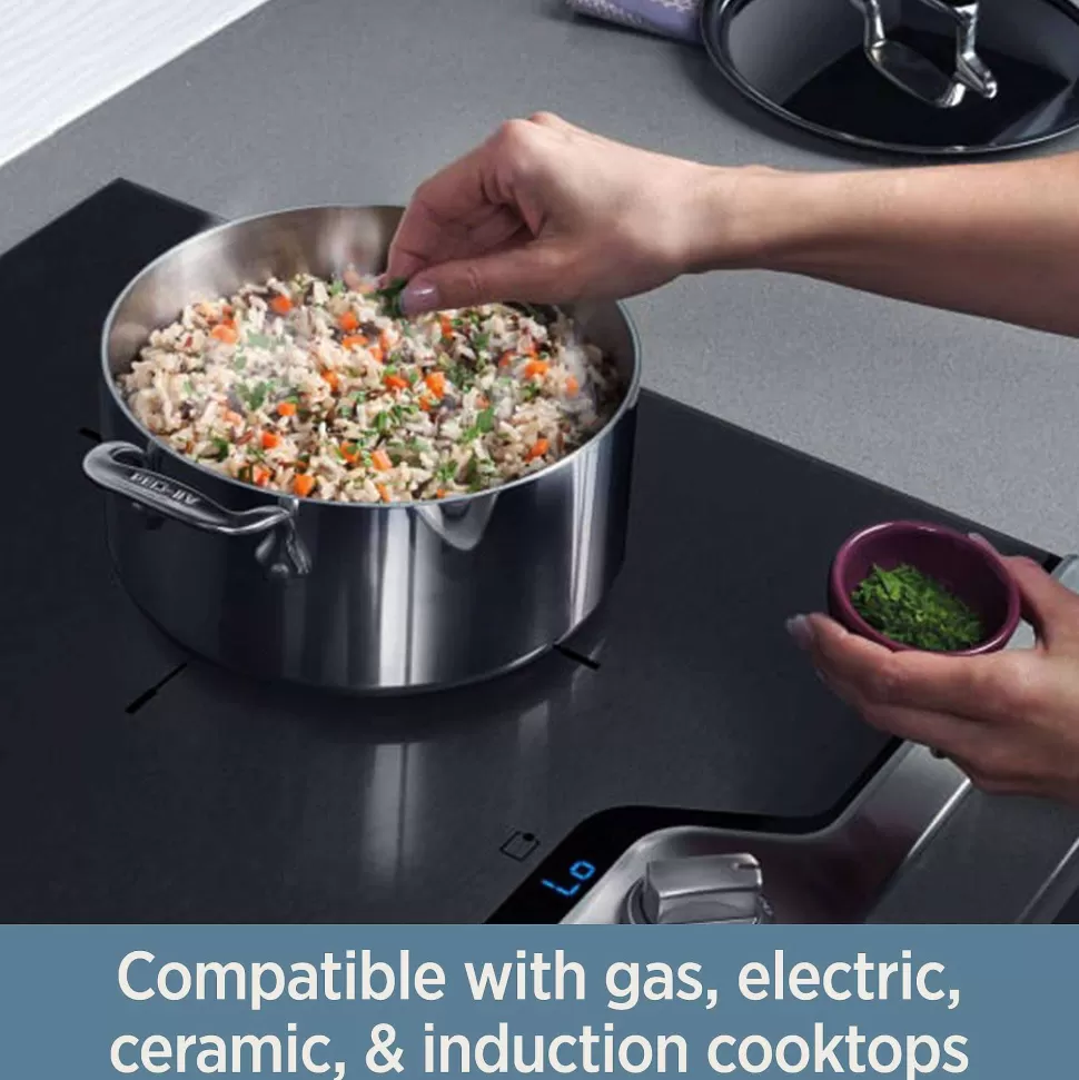 All-Clad Cookware Sets<D3 Stainless 3-Ply Bonded Cookware Set, 14 Piece Set