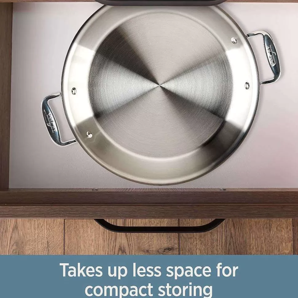 All-Clad Saute Pans<D3 Stainless 3-Ply Bonded Cookware, Universal Pan With Lid, 3 Quart