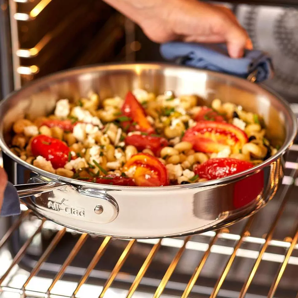 All-Clad Fry Pans & Skillets<D3 Stainless 3-Ply Bonded Cookware, Wok, 14 Inch