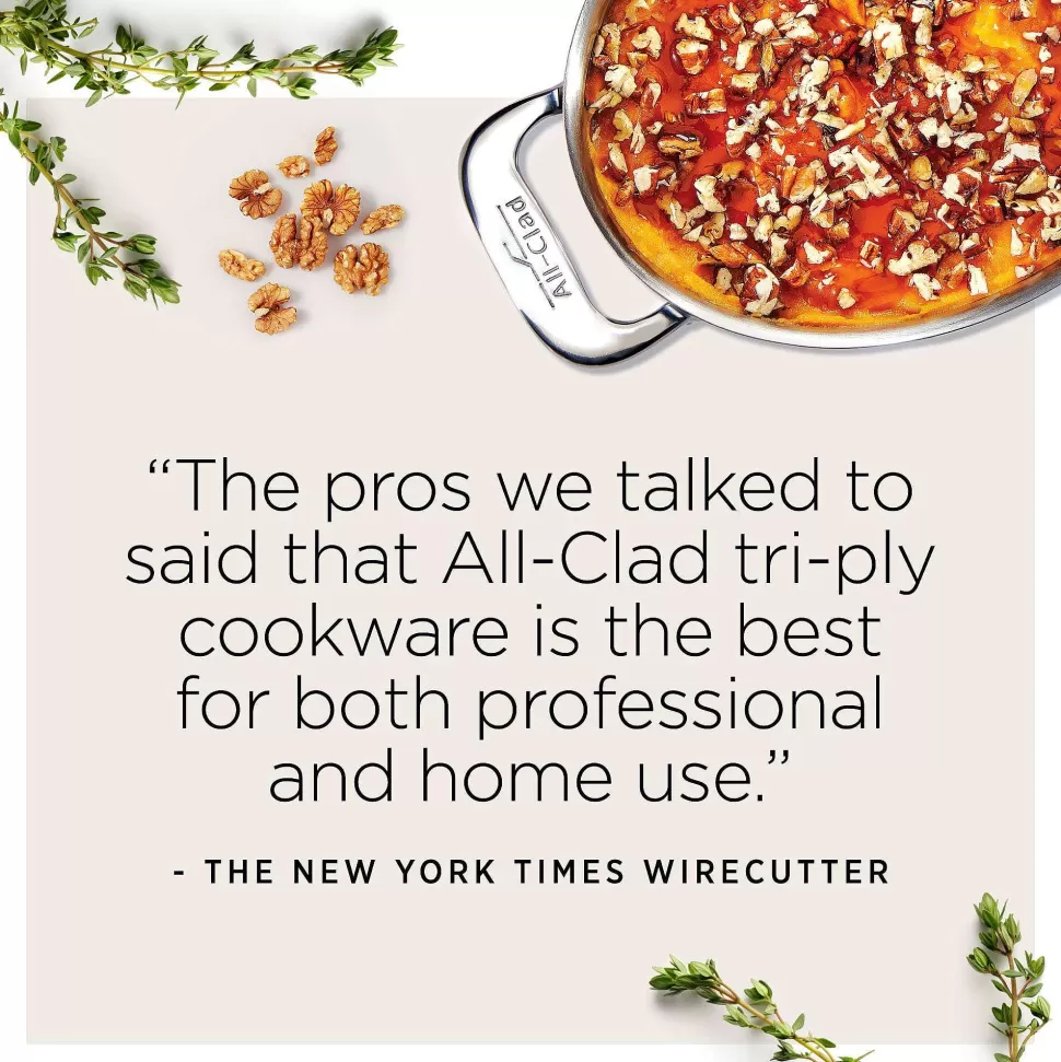 All-Clad Fry Pans & Skillets<D3 Stainless 3-Ply Cookware, 12 Inch Nonstick Fry Pan
