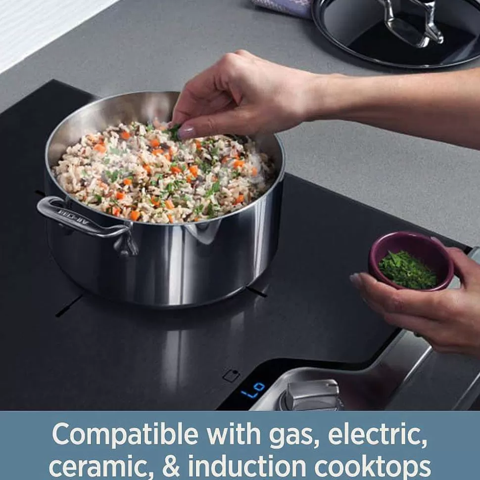 All-Clad Mother'S Day<D3 Stainless Braiser With Domed Lid
