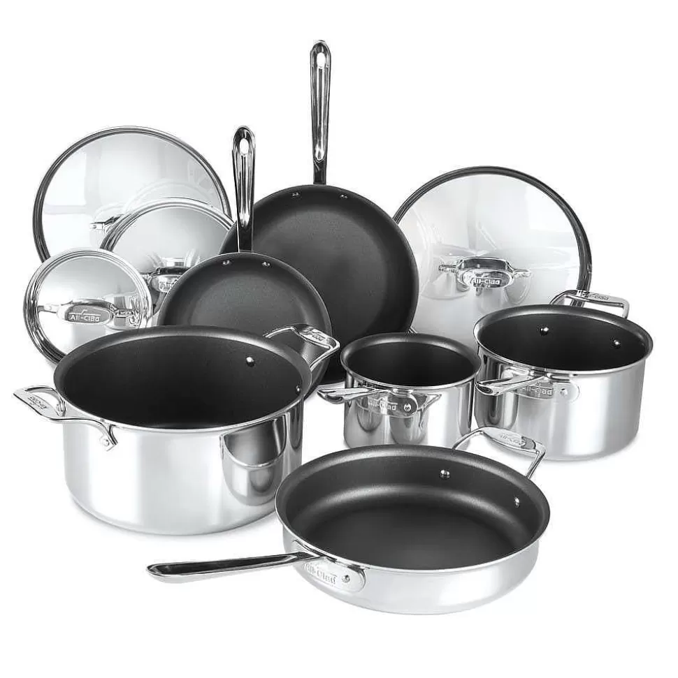 All-Clad Cookware Sets<D5 Stainless 5-Ply Cookware, D5 10 Piece Nonstick Set