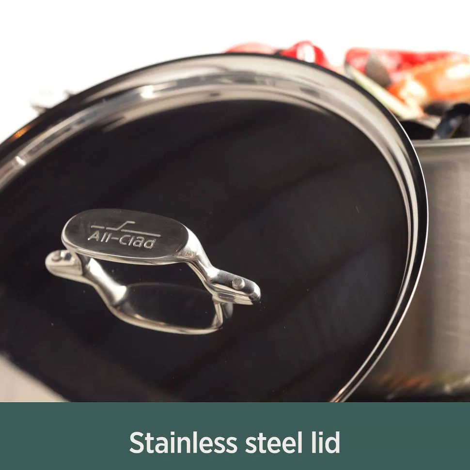 All-Clad Fry Pans & Skillets<D5 Stainless Brushed 5-Ply Bonded Cookware, Nonstick Fry Pan, 12 Inch