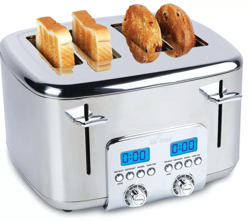 All-Clad Kitchen Electrics<Digital Stainless Steel Toaster, 4 Slice