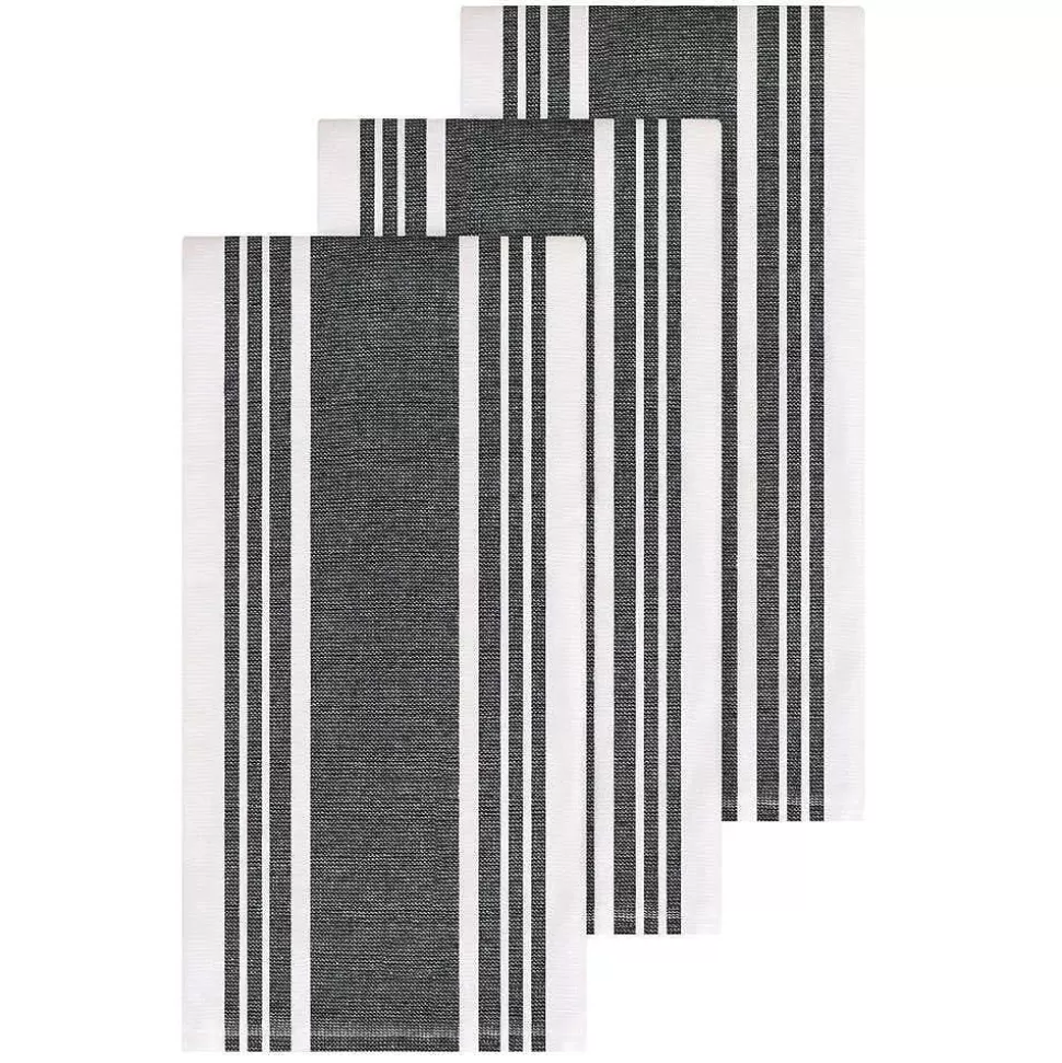 All-Clad Kitchen Linens<Dual Kitchen Towel Set, Black, 3 Pieces