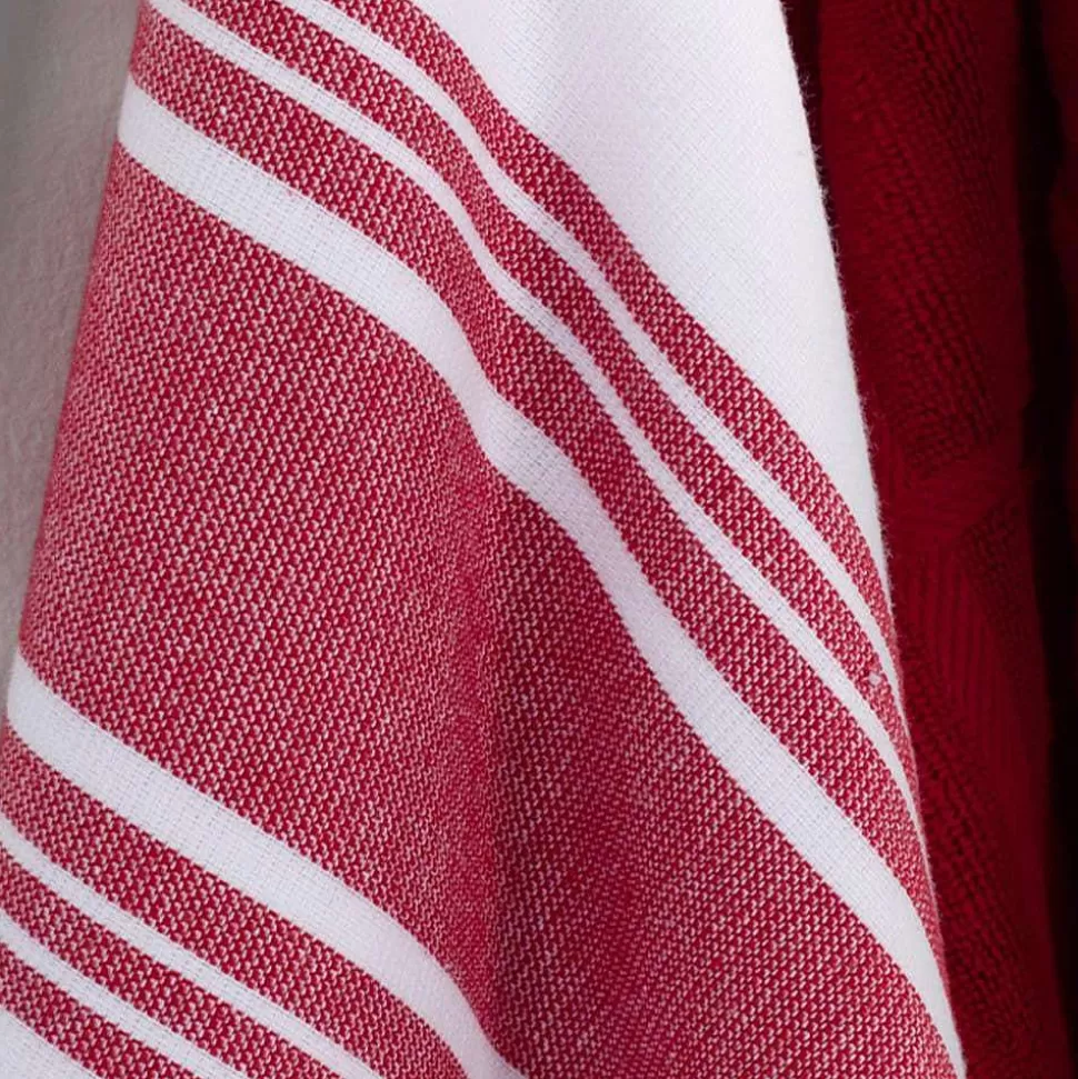 All-Clad Kitchen Linens<Dual Kitchen Towel Set, Chili, 3 Pieces