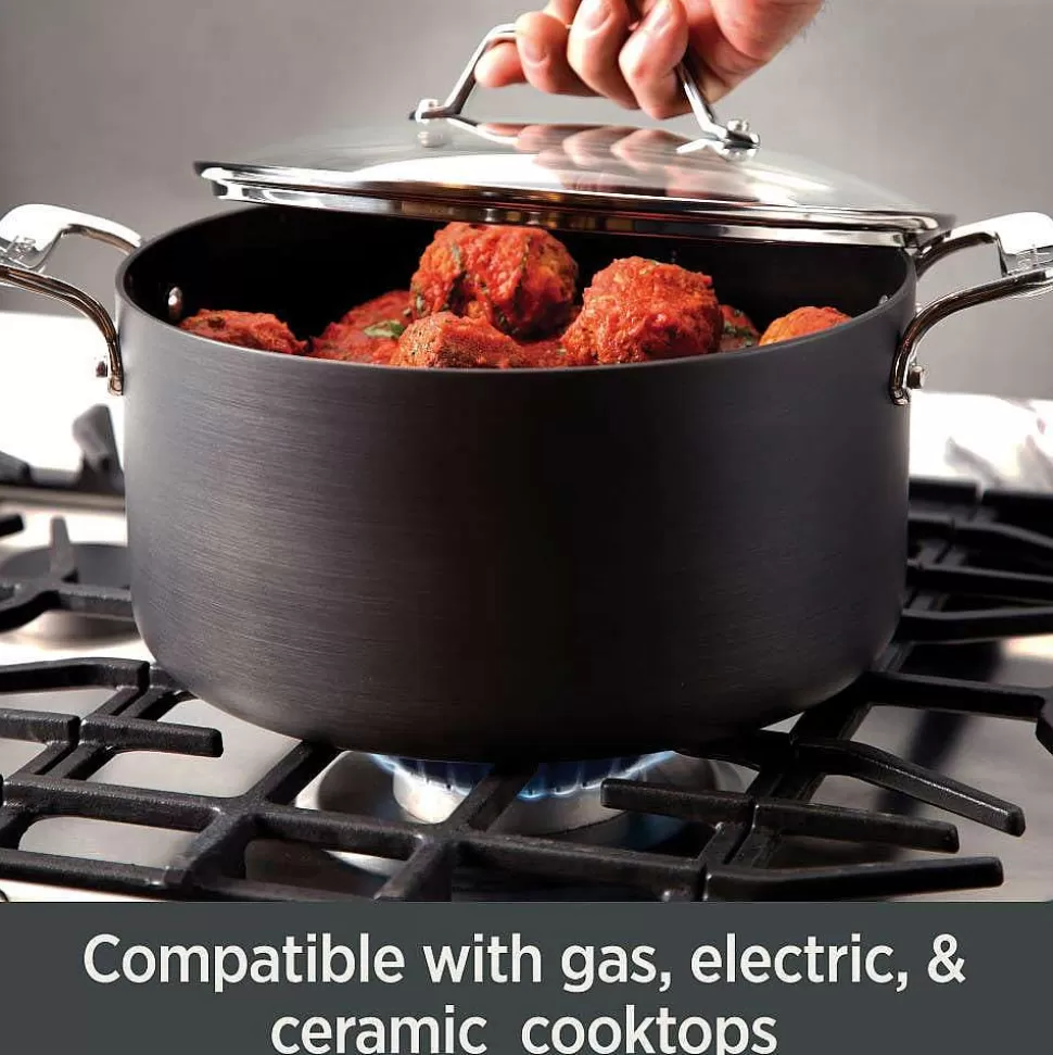All-Clad Cookware Sets<Essentials Hard Anodized Nonstick Cookware Set, 13-Piece