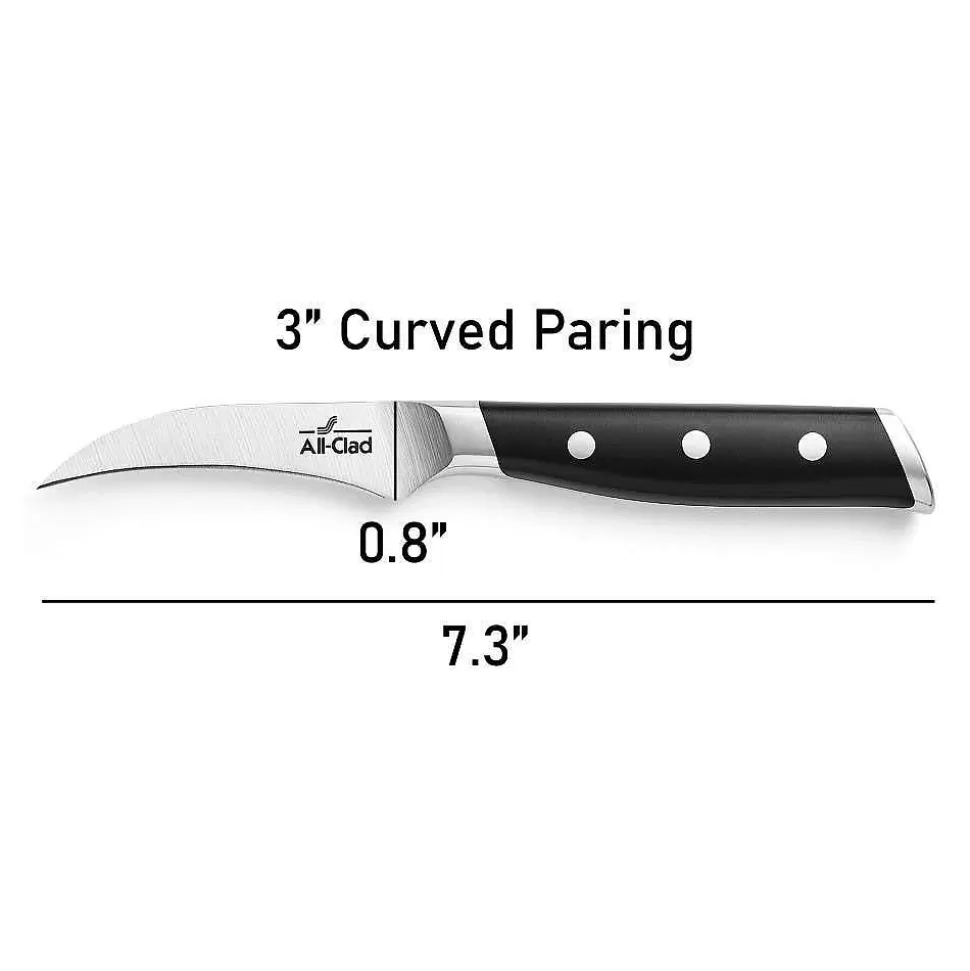 All-Clad Knives<Forged Knives, Curved Paring Knife, 3 Inch