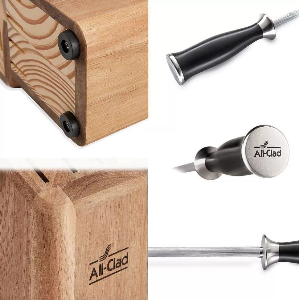 All-Clad Knives<Forged Knives, Knife Block Set, 7 Piece