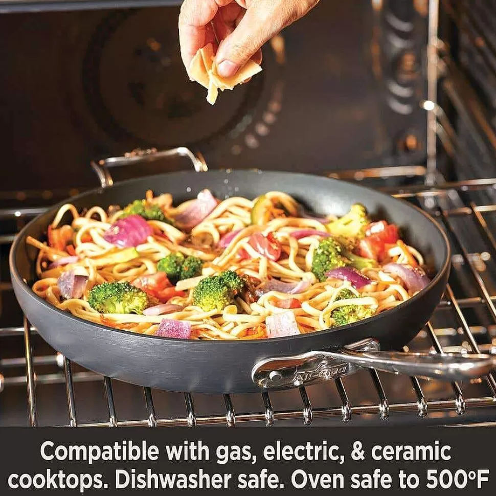 All-Clad Griddle & Grill Pans<Ha1 Hard Anodized Nonstick Cookware, Square Griddle, 11 Inch