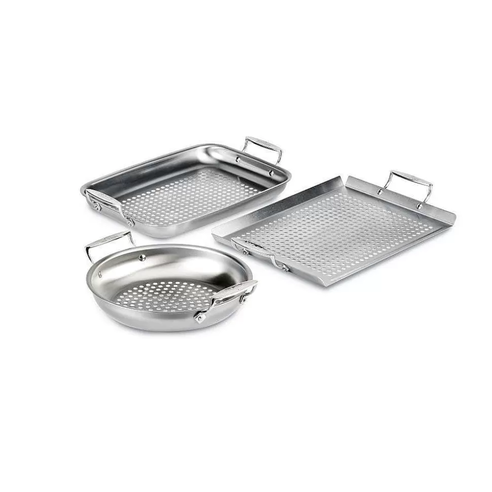 All-Clad Outdoor Cookware<Outdoor 3 Piece Stainless Steel Set