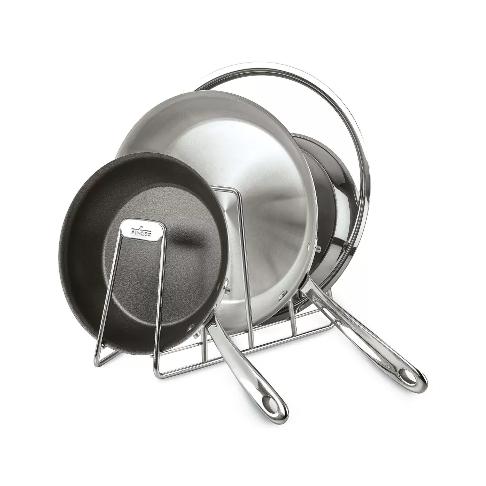 All-Clad Kitchen Accessories<Stainless Steel Pot And Pan Organizer, 4-Slot