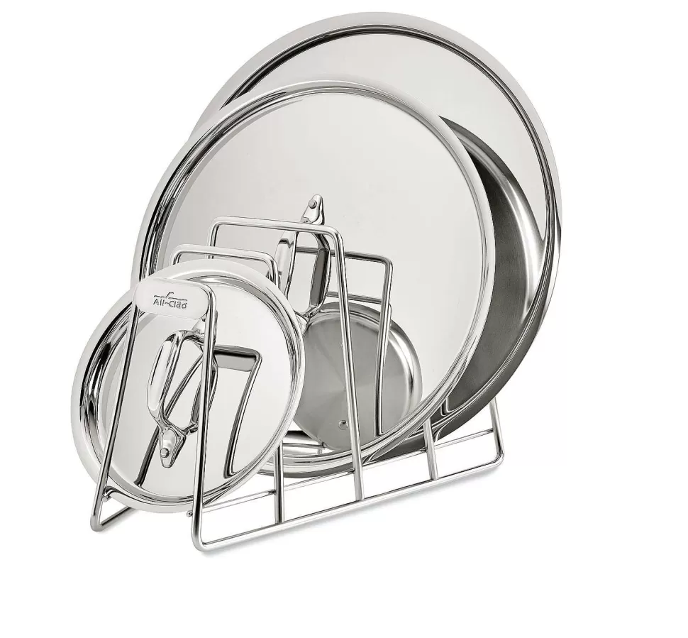 All-Clad Kitchen Accessories<Stainless Steel Pot And Pan Organizer, 4-Slot