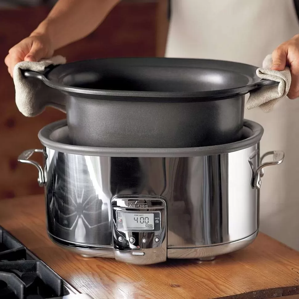 All-Clad Kitchen Electrics<Stainless Steel Slow Cooker With Aluminum Insert, 7 Quart
